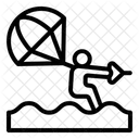 Fallschirmsegeln  Symbol