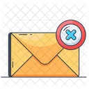 Falsche E Mail Spam Mail Abgelehnte E Mail Symbol