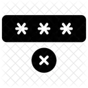 Falsches Passwort  Symbol