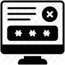 Falsches Passwort  Symbol