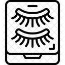 False eyelashes  Icon