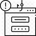 Falsificacao Erro De Login Senha De Login Ícone