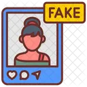 Influencer Falso Seguidores Falsos Perfiles Falsos Icono