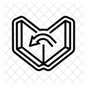 Faltbar Materialien Produkt Symbol