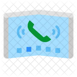 Faltbares Telefon  Symbol