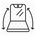 Faltbares Telefon  Symbol