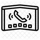 Faltbares Telefon Faltbar Tragbar Symbol