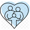 Familia Amor Juntos Icono