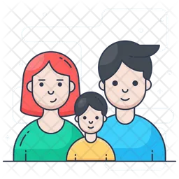 Familia feliz  Icono