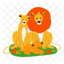 Familia de leones  Icono