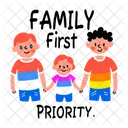 Familia Em Primeiro Lugar Queer Lgbt Ícone