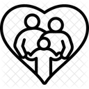 Familie Liebe Zusammen Symbol