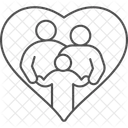 Familie Liebe Zusammen Symbol