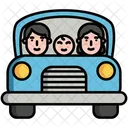 Familienauto Auto Familienausflug Symbol