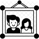 Familienfotorahmen  Symbol