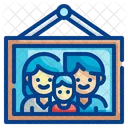 Familienfotorahmen  Symbol