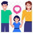 Elternliebe Familienliebe Familienzusammenhalt Icon