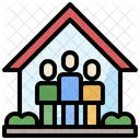 Familienquarantäne  Symbol