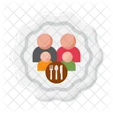 Familienrestaurant Familienrestaurant Familienessen Symbol