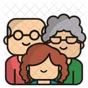 Family Grandfather Grandmother Icon