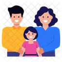 Family Bonding Parents Mom Dad Icon