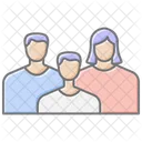 Family Gathering Lineal Color Icon Icon