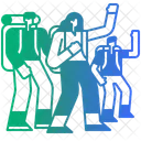 Family Hiking  Icon