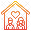 Working At Home Love Freelance Icon