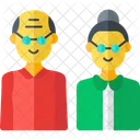 Family Grandma Grandpa Grandparent Icon