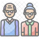 Family Grandma Grandpa Grandparent Icon