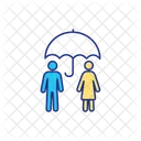 People Umbrella Care Icon