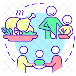 Family meal  Icon