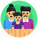 Family Members Parents With Kid Parents With Daughter Icon