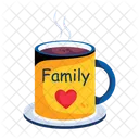 Family Mug Lovely Mug Hot Coffee Icon