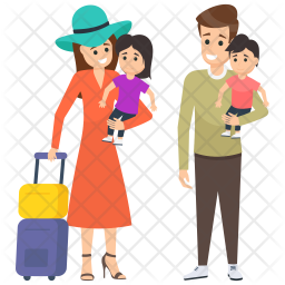 Family on Vacation Icon