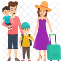Family on Vacations  Icon