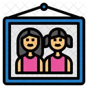 Family Picture Photo Frame Sibling Icon