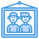 Family Picture Photo Frame Sibling Icon
