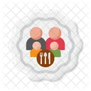 Family Style Restaurant Family Restaurant Family Dinner Icon