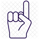 Fan foam finger  Icon