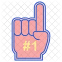 Fan Foam Finger Finger Pitch Icon