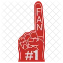 Fan foam hand  Icon