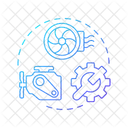 Fan Motor Inspection Checkup Symbol