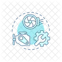Fan Motor Inspection Checkup Symbol