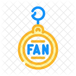 Fan-Schmuckstück  Symbol