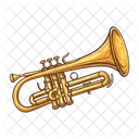 Instrument De Musique Cuivres Trompette Icône