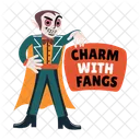 Reisszahn Charme Dracula Kostum Symbol