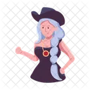 Magica Feminina Personagem Bruxa Fantasia Feminina Ícone