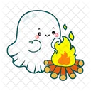 Fantasma Halloween Terror Icono