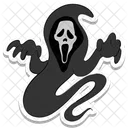 Fantasma Boca De Demonio Halloween Icono